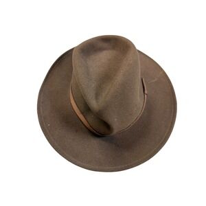 Henschel LiteFelt Crushable Wool Hat Brown Fedora Water Repellent Made in USA M